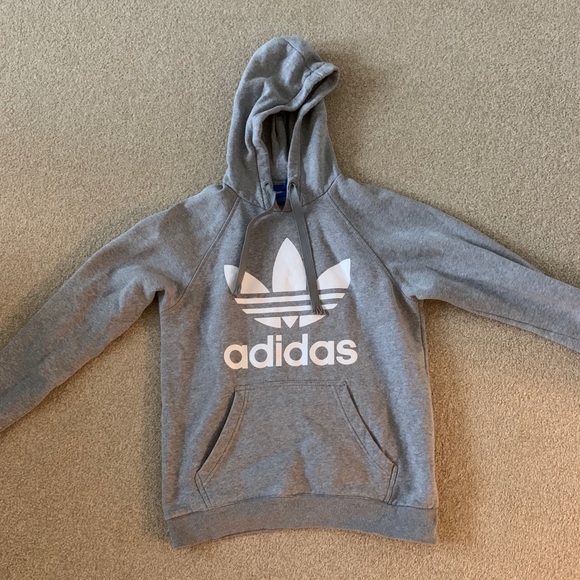 adidas Tops - Adidas Grey Hoodie